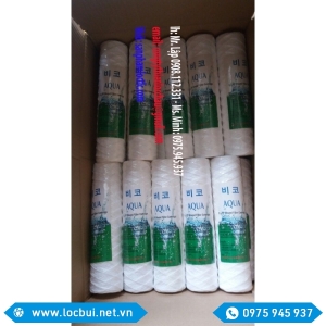 lõi lọc sợi 10 inch, lọc sợi quấn